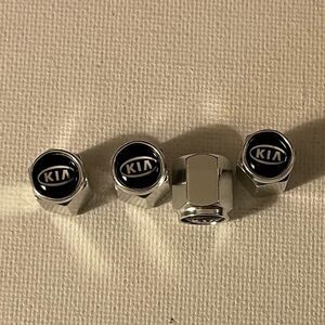 Kia valve stem caps in silver set of 4 NWT